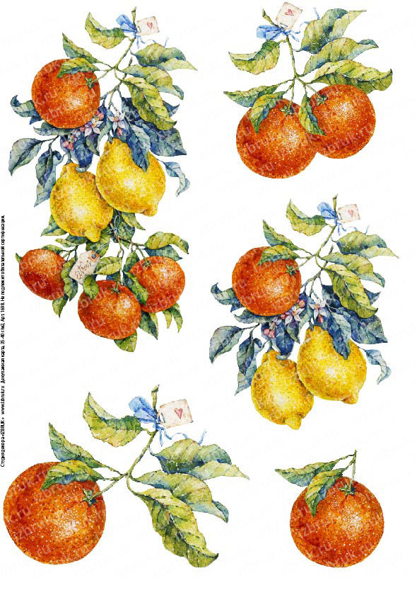 Декупажная карта 1698